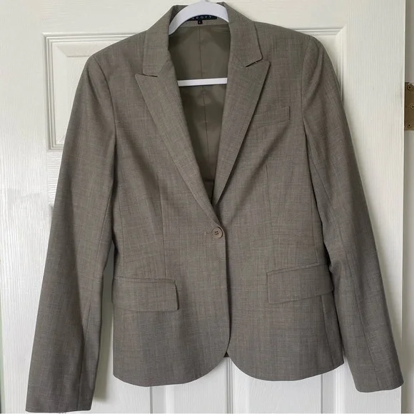 Theory Gray Wool Blend Lynnia Blazer - Picture 1 of 11
